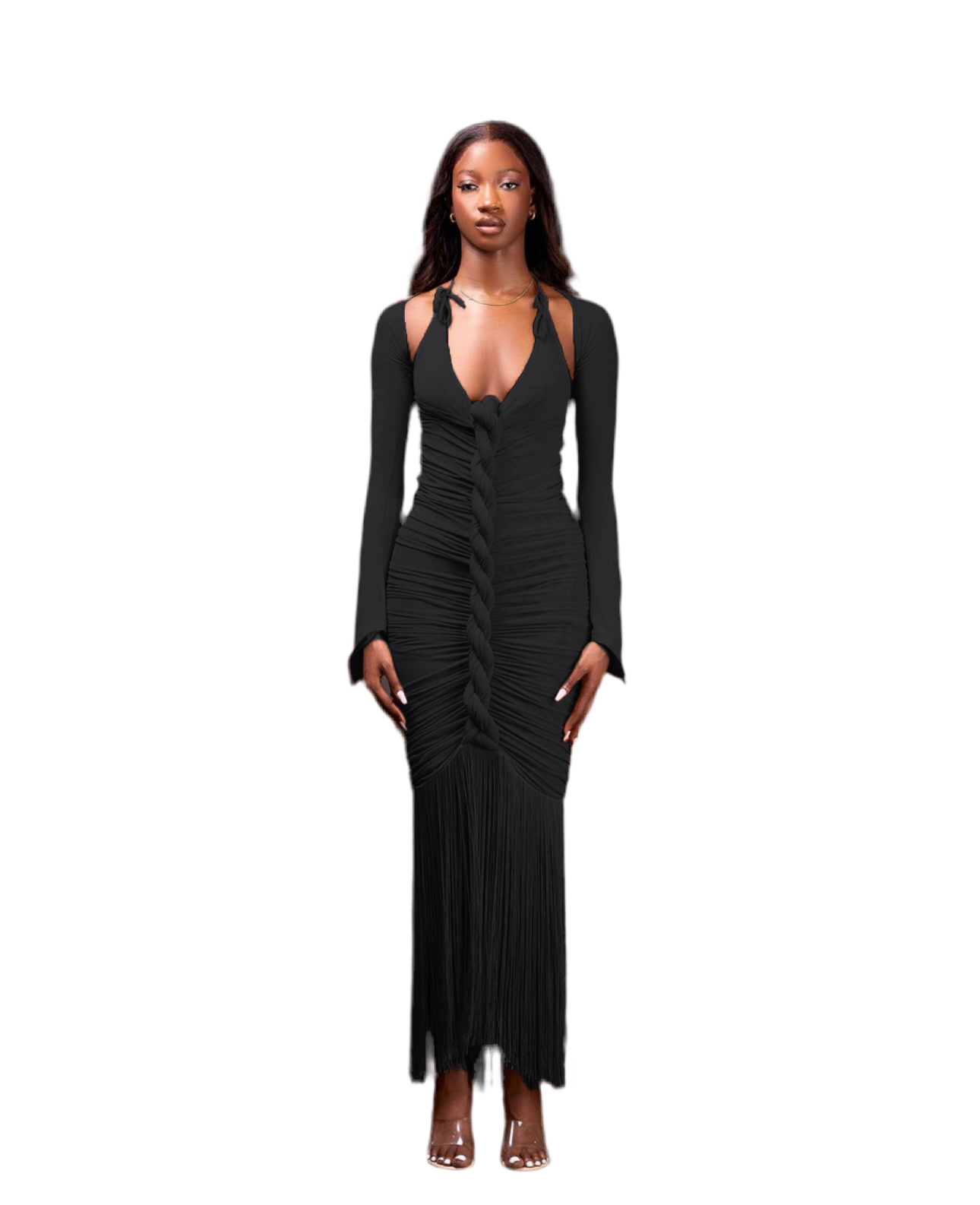 charcoal clothing luna maxi dress BLACK MAXI CAPELLA DRESS – Luna
