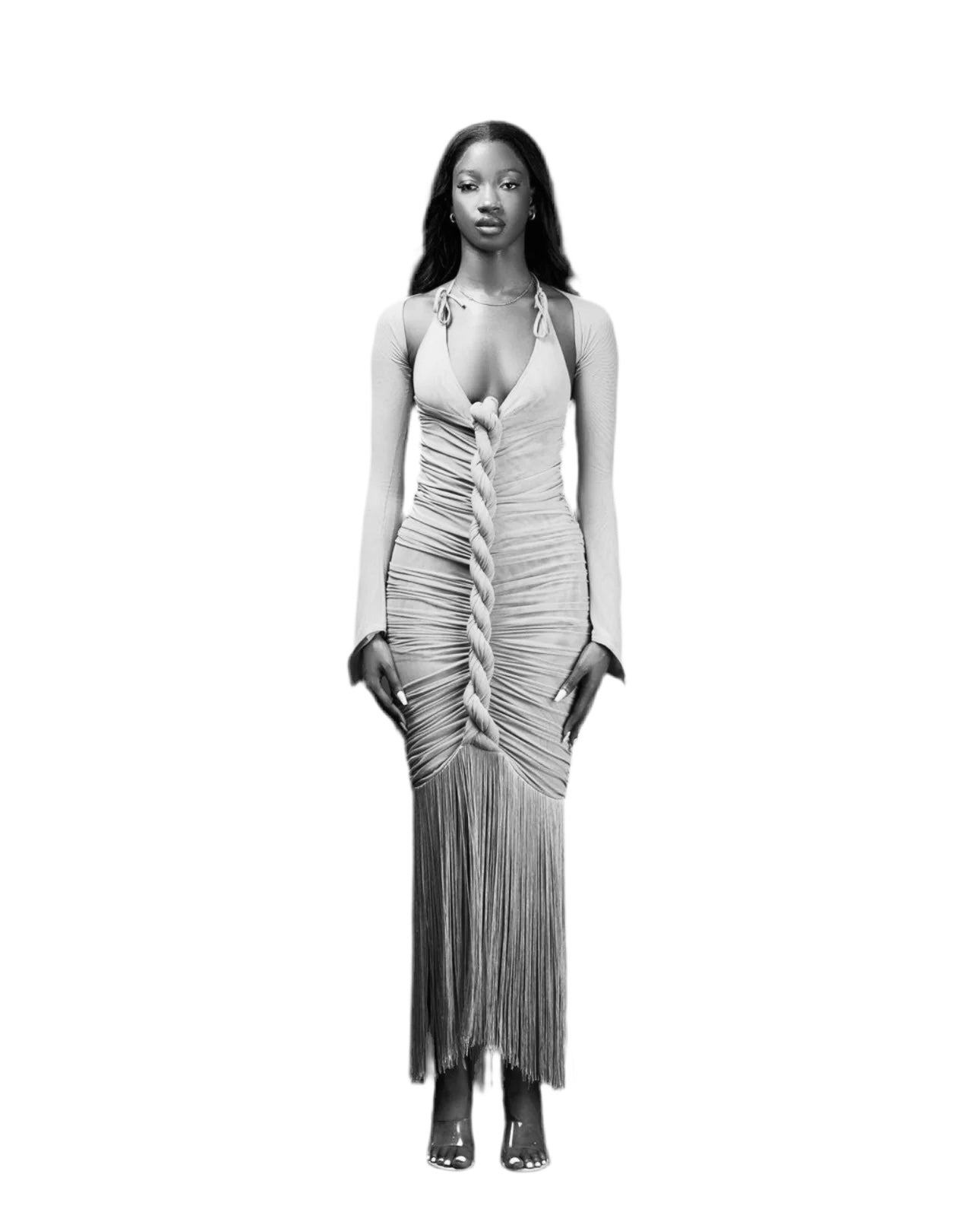 capella maxi dress BLUE MAXI CAPELLA DRESS Luna
