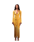 YELLOW MAXI CAPELLA DRESS