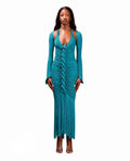 CERULEAN BLUE MAXI CAPELLA DRESS