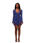BLUE MINI CAPELLA DRESS