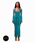 CERULEAN BLUE MAXI CAPELLA DRESS