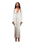 WHITE MAXI CAPELLA DRESS (made to order)